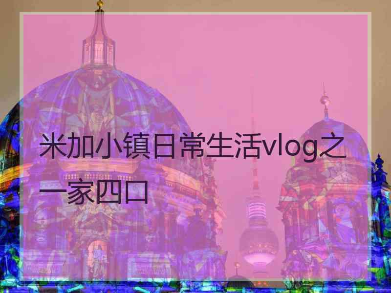 米加小镇日常生活vlog之一家四口