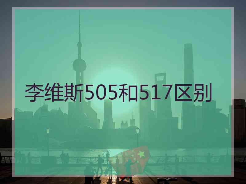 李维斯505和517区别