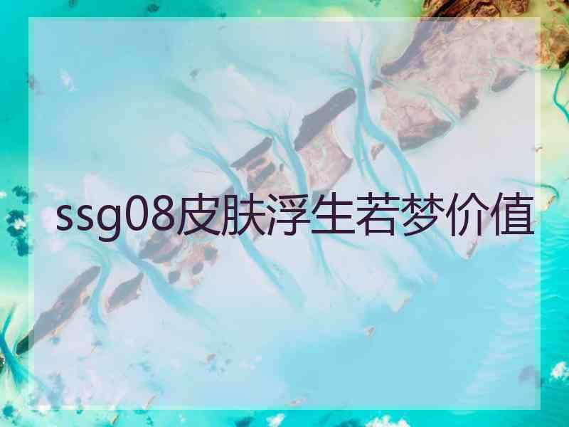 ssg08皮肤浮生若梦价值