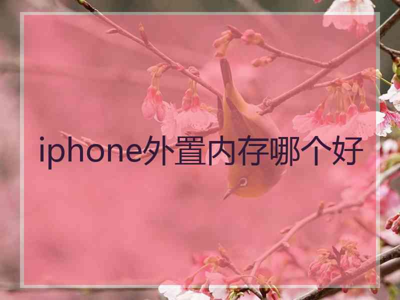 iphone外置内存哪个好