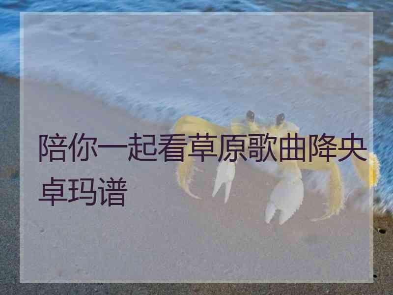 陪你一起看草原歌曲降央卓玛谱