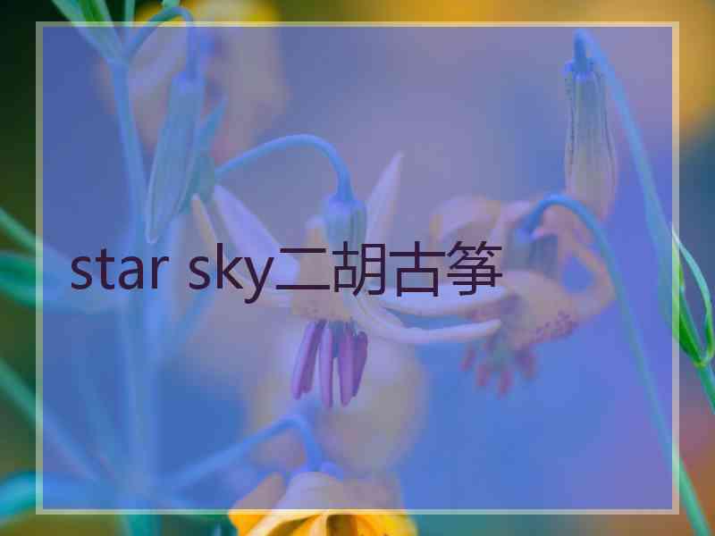 star sky二胡古筝