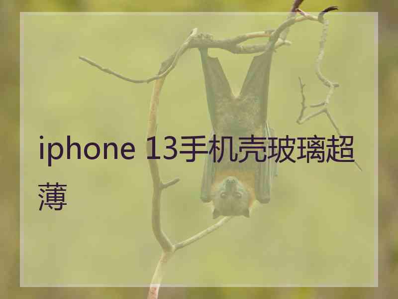 iphone 13手机壳玻璃超薄