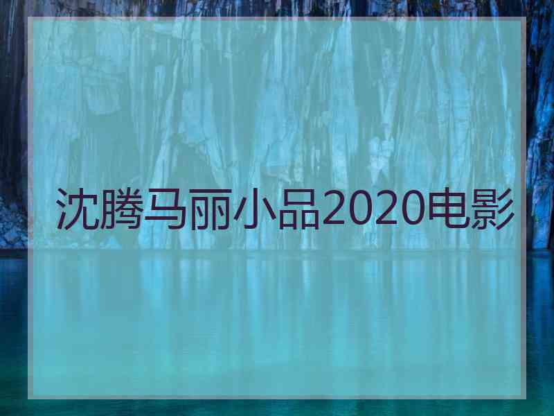 沈腾马丽小品2020电影