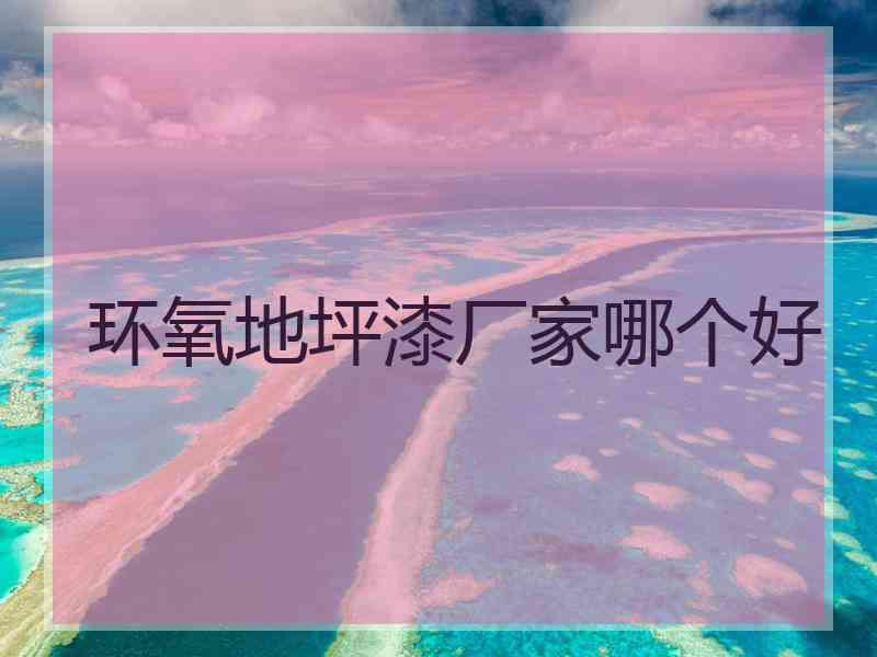 环氧地坪漆厂家哪个好