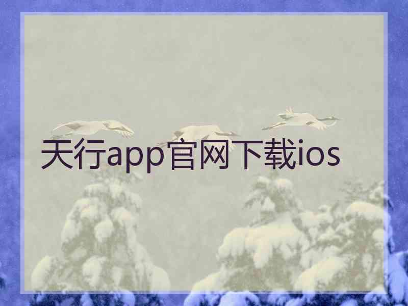 天行app官网下载ios