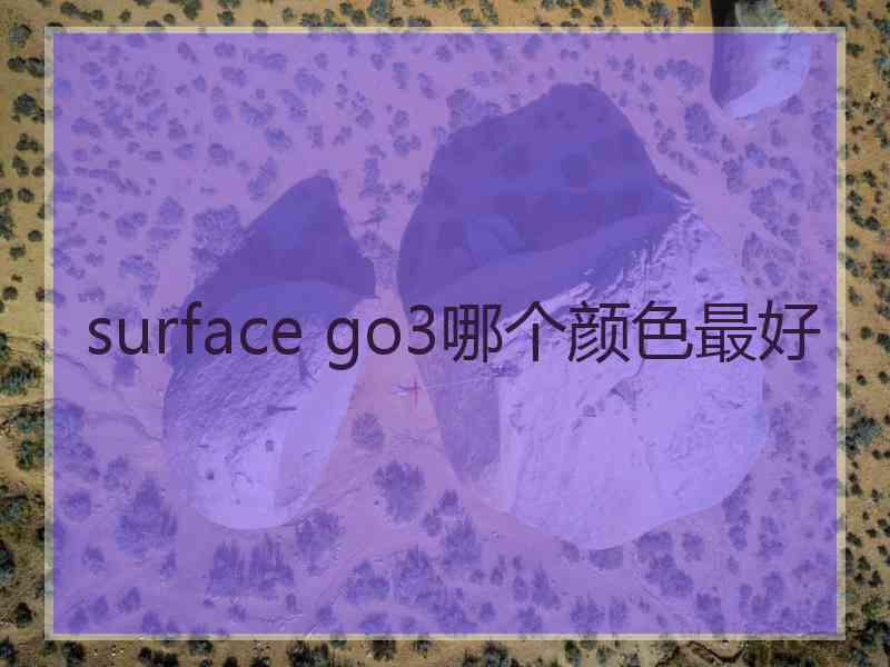 surface go3哪个颜色最好