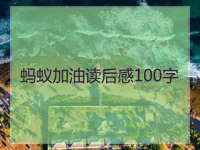 蚂蚁加油读后感100字