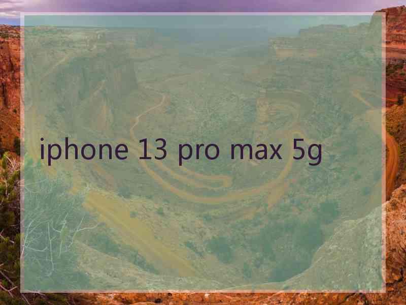 iphone 13 pro max 5g