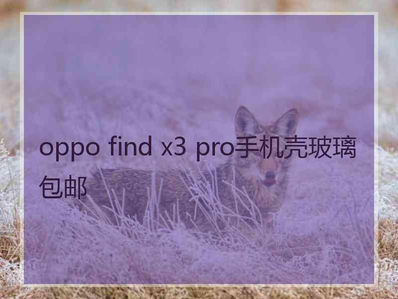 oppo find x3 pro手机壳玻璃包邮