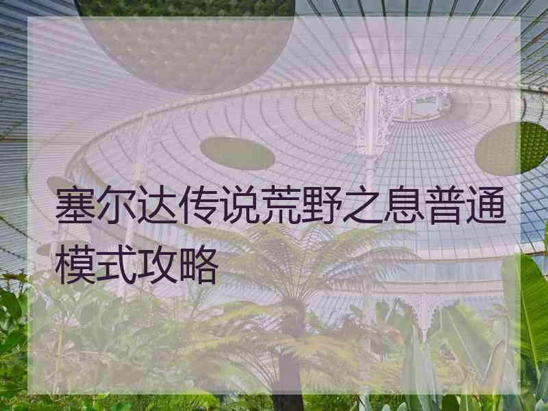 塞尔达传说荒野之息普通模式攻略