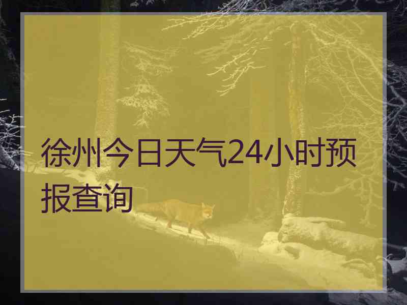 徐州今日天气24小时预报查询