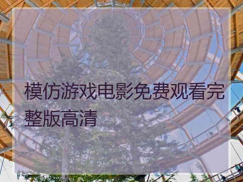 模仿游戏电影免费观看完整版高清