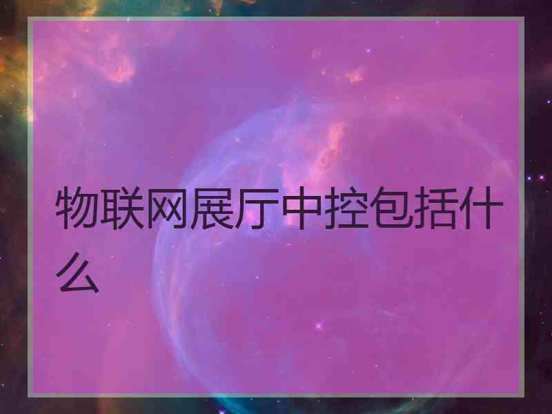 物联网展厅中控包括什么