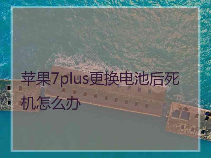 苹果7plus更换电池后死机怎么办