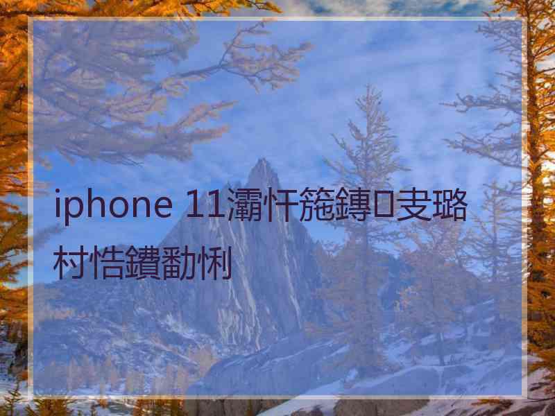 iphone 11灞忓箷鏄叏璐村悎鐨勫悧