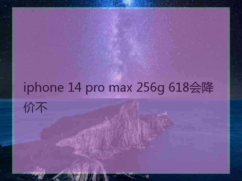 iphone 14 pro max 256g 618会降价不