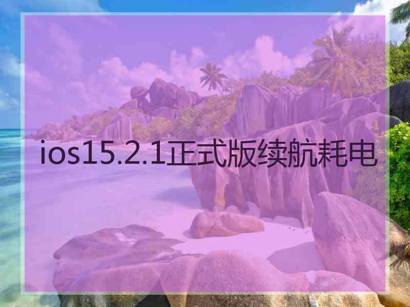 ios15.2.1正式版续航耗电