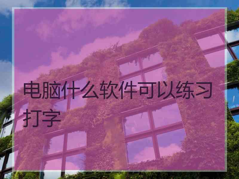 电脑什么软件可以练习打字