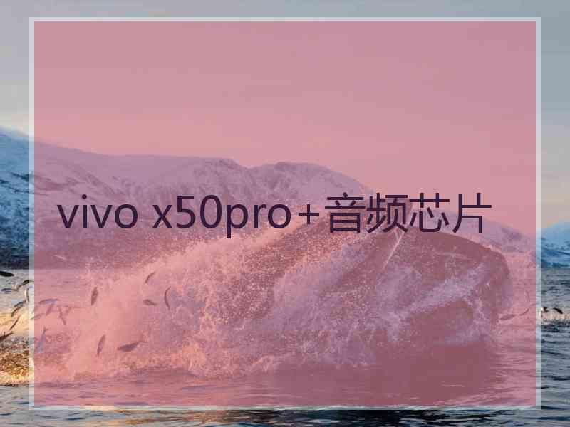 vivo x50pro+音频芯片