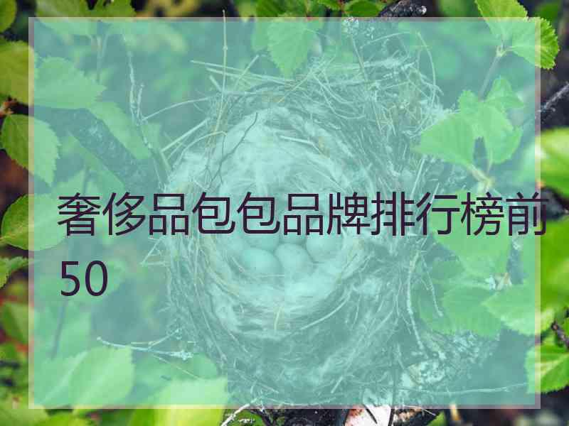 奢侈品包包品牌排行榜前50