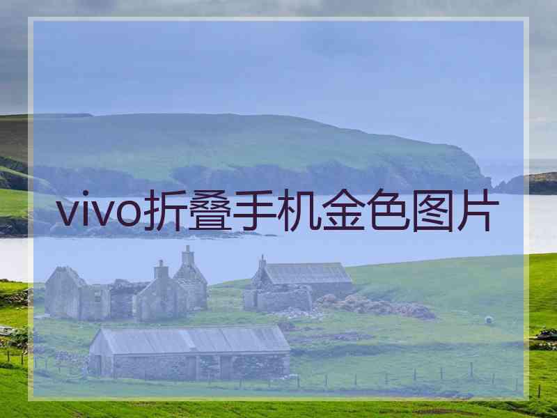 vivo折叠手机金色图片