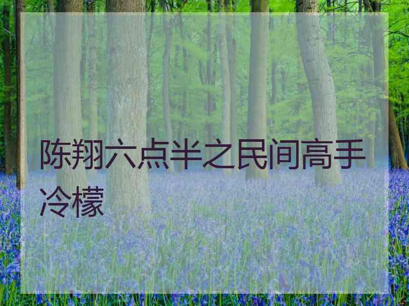 陈翔六点半之民间高手冷檬