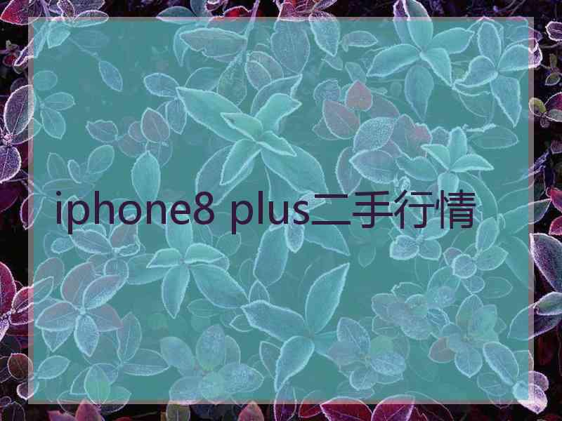 iphone8 plus二手行情