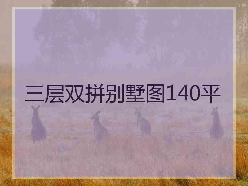 三层双拼别墅图140平