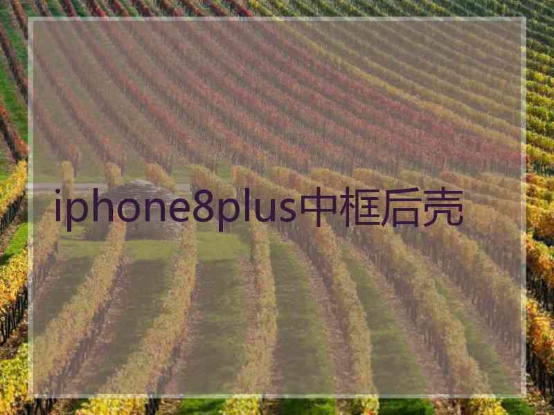 iphone8plus中框后壳