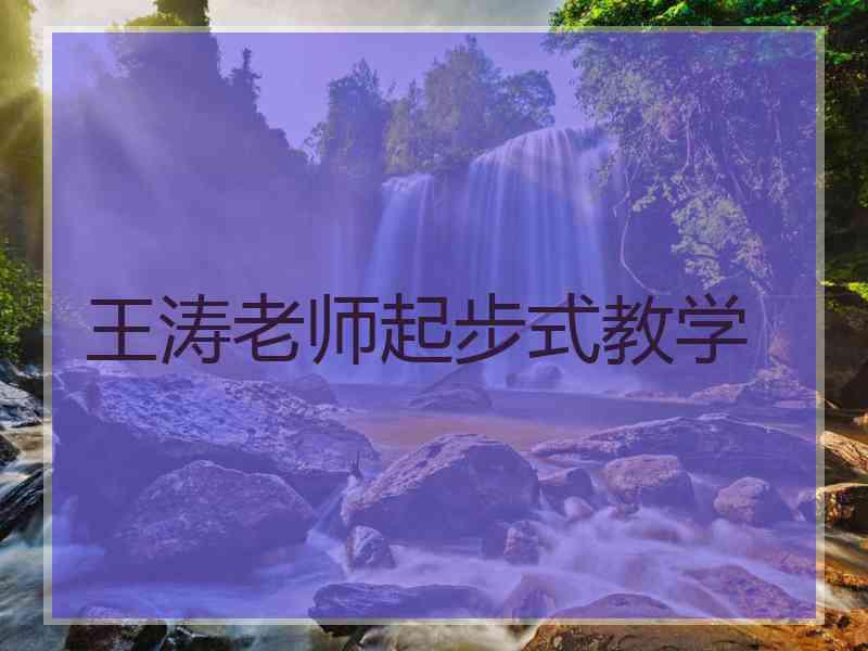 王涛老师起步式教学