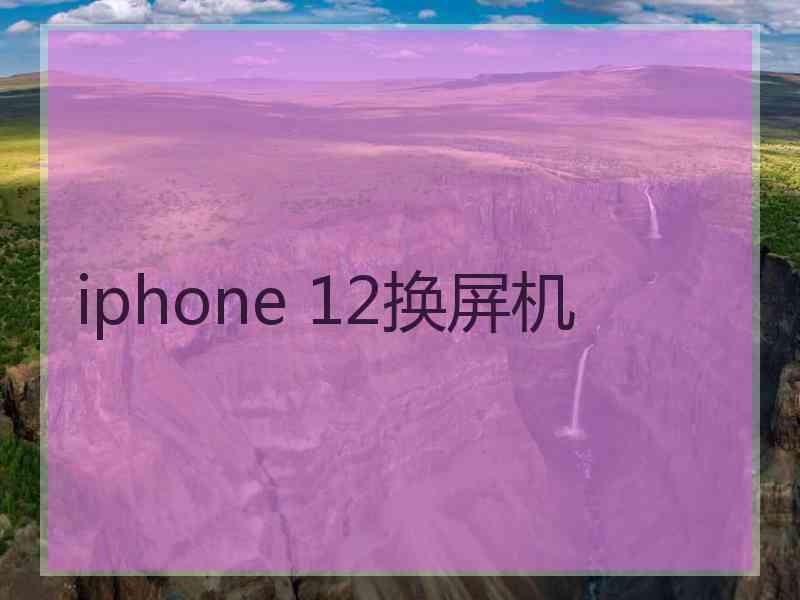 iphone 12换屏机