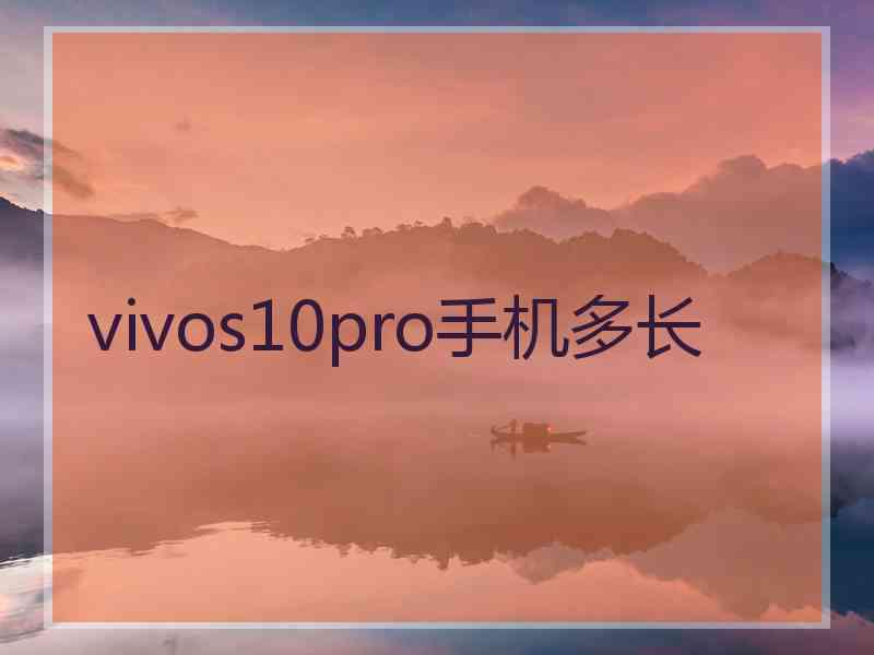 vivos10pro手机多长