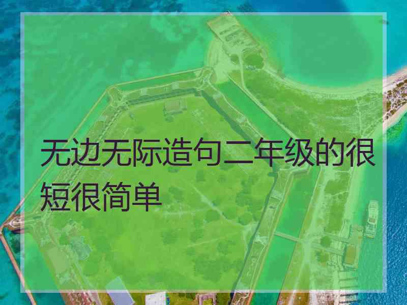 无边无际造句二年级的很短很简单