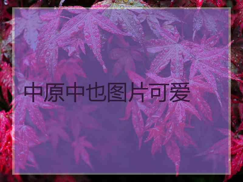 中原中也图片可爱