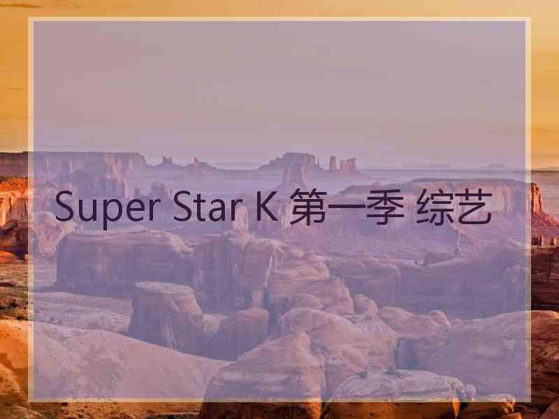 Super Star K 第一季 综艺