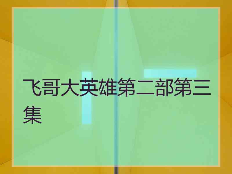 飞哥大英雄第二部第三集