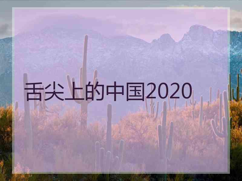 舌尖上的中国2020