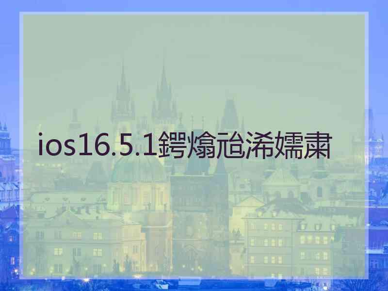 ios16.5.1鍔熻兘浠嬬粛