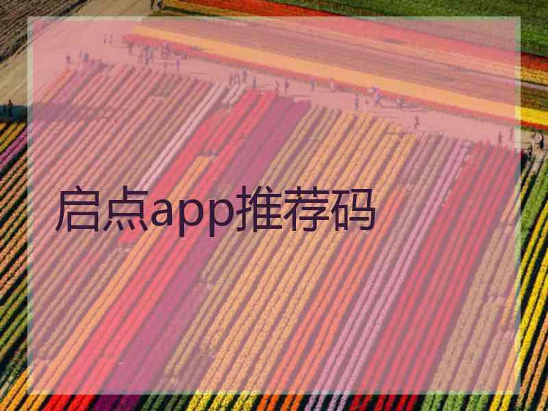 启点app推荐码