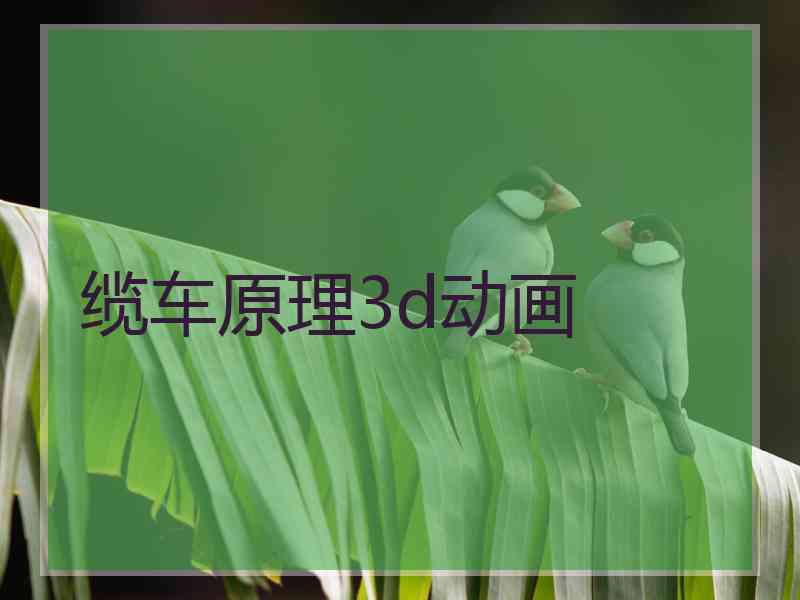 缆车原理3d动画