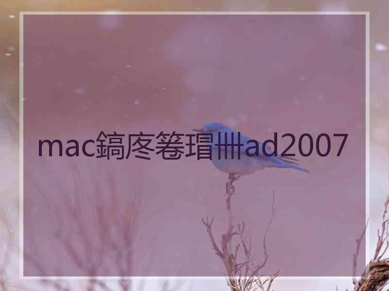 mac鎬庝箞瑁卌ad2007
