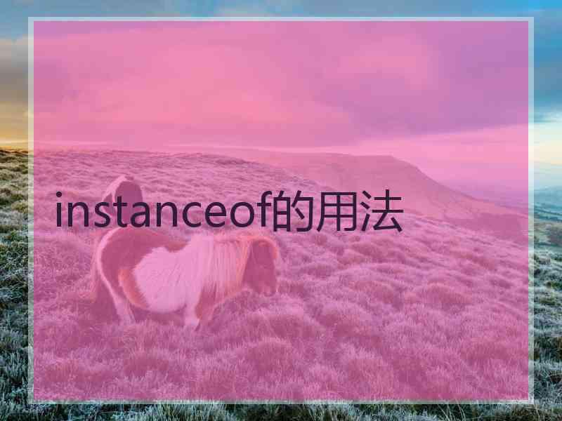 instanceof的用法