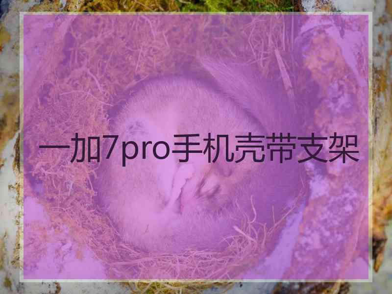 一加7pro手机壳带支架