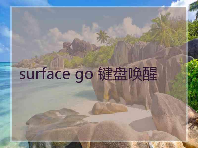 surface go 键盘唤醒