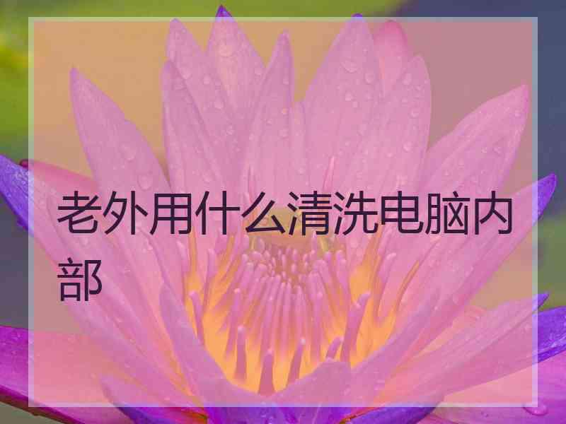 老外用什么清洗电脑内部