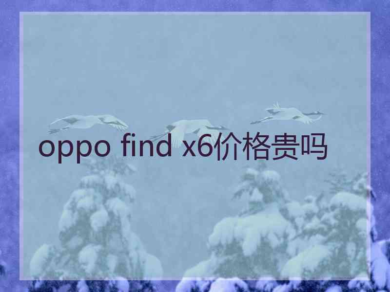 oppo find x6价格贵吗