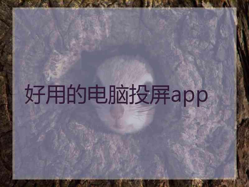 好用的电脑投屏app