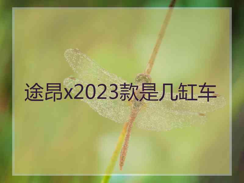 途昂x2023款是几缸车