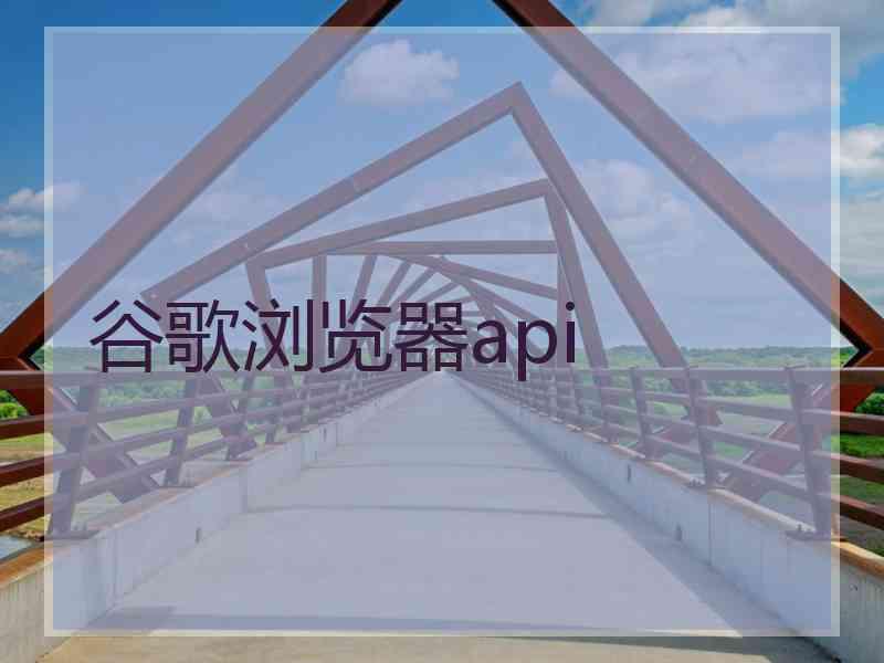 谷歌浏览器api